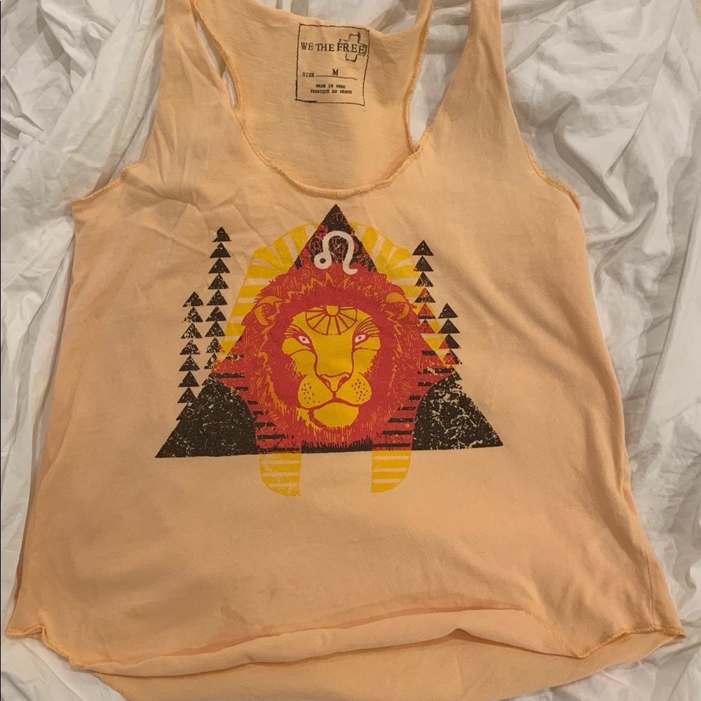 We The Free zodiac tank leo size medium